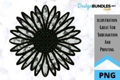 Cowhide Sunflower - Sublimation - PNG Product Image 1