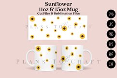 sunflower coffee mug glass wrap svg 11oz 15oz mug svg presized for 11oz 15oz glass ready to cut and sublimation files