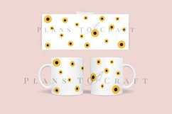 sunflower coffee mug glass wrap svg 11oz 15oz mug svg presized for 11oz 15oz glass ready to cut and sublimation files