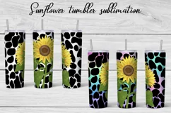 Sunflower tumbler design | Fall tumbler sublimation wrap Product Image 1