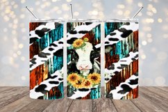 Sunflower Cow - 20oz Sublimation - PNG Design Product Image 1