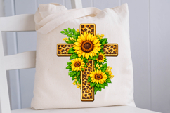 Sunflower cross Christian shirt sublimation designs Product Image 2