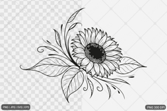 Sunflower SVG PNG Design Bundle Product Image 3