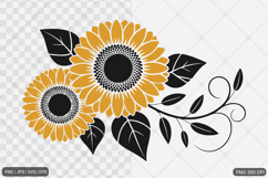 Sunflower SVG PNG Design Bundle Product Image 13