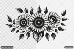 Sunflower SVG PNG Design Bundle Product Image 19