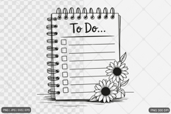 Sunflower Design SVG PNG Product Image 1