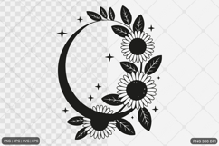 Sunflower Design SVG PNG Product Image 1