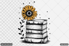 Sunflower Design SVG PNG Product Image 1