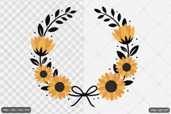 Sunflower Design SVG PNG Product Image 1