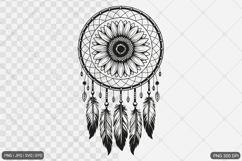 Sunflower Design SVG PNG Product Image 1