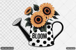 Sunflower Design SVG PNG Product Image 1