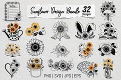 Sunflower SVG PNG Design Bundle Product Image 1