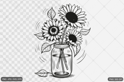 Sunflower Design SVG PNG Product Image 1