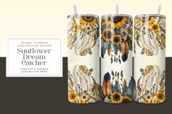 Sunflower Dream Catcher Tumbler Wrap Product Image 1