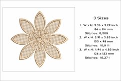 Sunflower Embroidery Design, Beautiful Floral Stitch Product Image 2