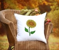 Sunflower embroidery design, sunflower machine embroidery Product Image 5