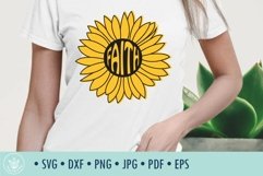 Sunflower Faith SVG cut file