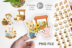 Sunflower Farm Friends Sticker Product Image 1