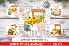 Wind Spinner Sunflower Farm Friends Product Image 1