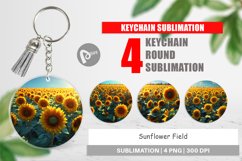 Keychain Sunflower Field Product Image 1