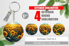 Keychain Sunflower Field Product Image 1