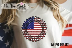 Sunflower SVG Flag SVG July 4th SVG PNG Cutting Sublimation