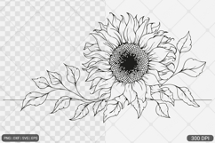 Sunflower Frame SVG PNG Bundle Product Image 16