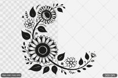 Sunflower Frame SVG PNG Bundle Product Image 17