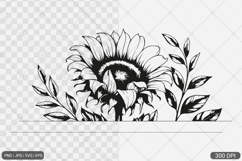 Sunflower Frame SVG PNG Bundle Vol.2 Product Image 17