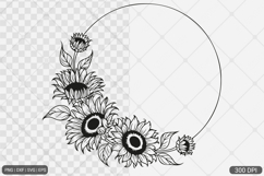 Sunflower Frame SVG PNG Bundle Product Image 8