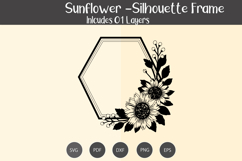 Sunflower Frame Silhouette Product Image 3
