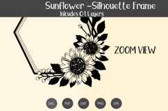 Sunflower Frame Silhouette Product Image 2