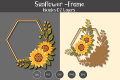 Sunflower Frame SVG Product Image 1