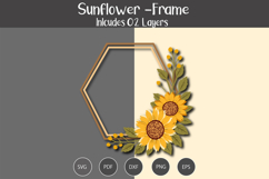 Sunflower Frame SVG Product Image 2
