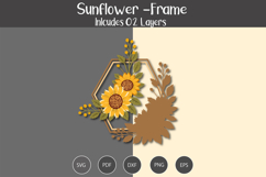 Sunflower Frame SVG Product Image 3