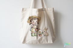 Sunflower Garden Girl PNG Product Image 4