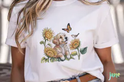 Sunflower Garden Girl PNG Product Image 2