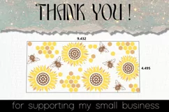 Sunflowers GLASS CAN, bee can glass svg Product Image 3