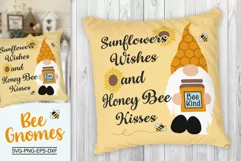 Sunflowers Svg, Gnome Bee Svg, Bees Svg, Gnome Svg Product Image 2