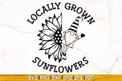 Locally Grown Sunflowers SVG | Sunflower SVG Product Image 1