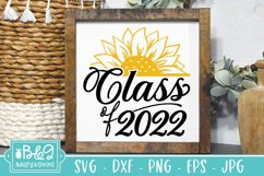 Class of 2022 Sunflower Graduation SVG Cut File Product Image 5