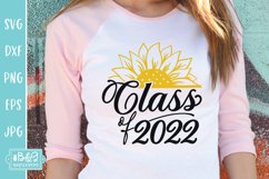Class of 2022 Sunflower Graduation SVG Cut File Product Image 3