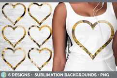 Bundle of six Sunflower heart frames clipart.