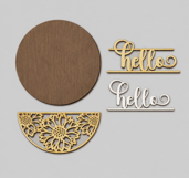 Summer Sunflower Hello Welcome Sign SVG | Door Hanger laser Product Image 2