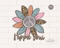 Sunflower Hippie Soul PNG by Mastilo Designs