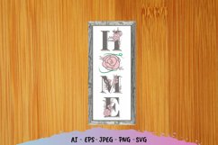 Sunflower Home Porch Sign SVG Product Image 1