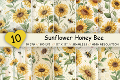 Sunflower Honey Bee, Sunflower Honey Pattern, Sunflower Honey Seamless, Sunflower Honey Floral, Sunflower Honey Botanical, Sunflower Honey Background, Sunflower Honey Design, Sunflower Honey Digital, Sunflower Honey Paper, Sunflower Honey Summer, Sunflowe
