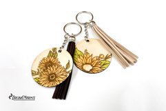 Sunflower Keychains Laser Cut Design - Set of 2 Product Image 3
