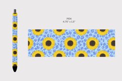 Leopard Sunflower Sublimation For Skinny Tumbler, Mug, Pen Product Image 4