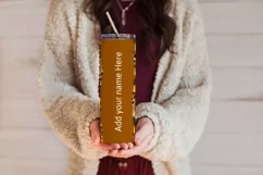 Sunflower Tumbler, Leopard Print Tumbler, Add Your Name Product Image 3